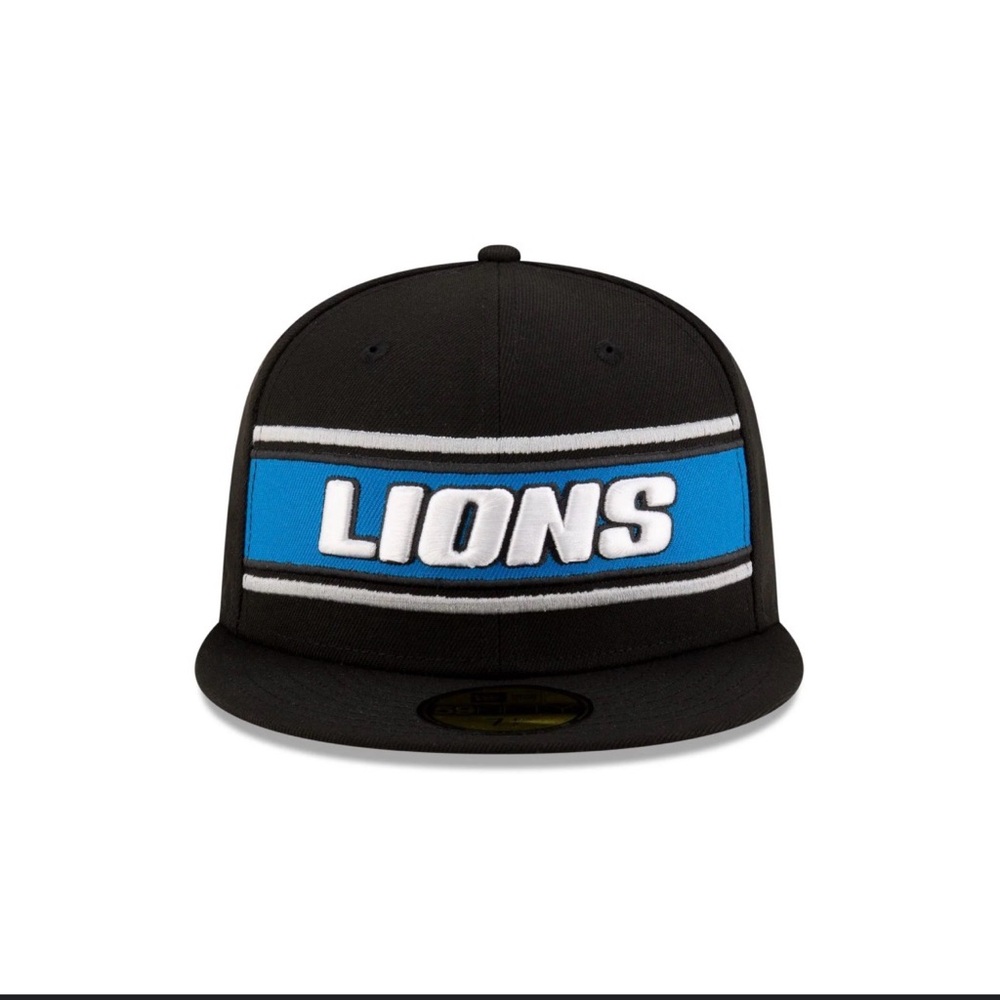 New Era Detroit Lions Sideline Black 59FIFTY Fitted Men’s Hat